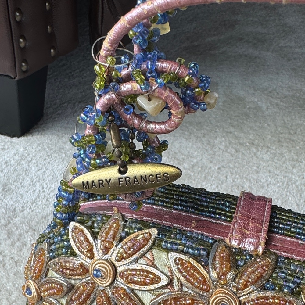 Mary Frances Embellished Floral Handbag - Picture 13 of 16